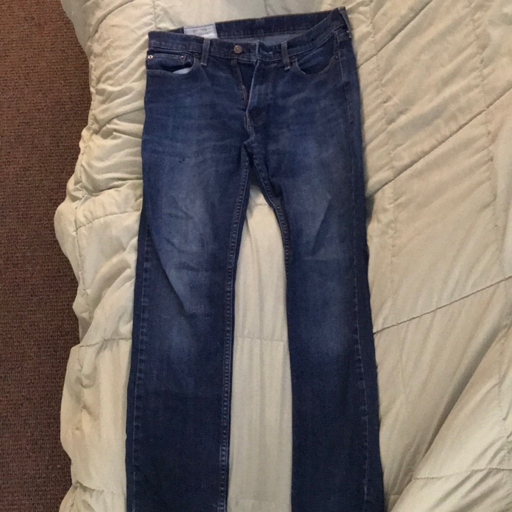 Hollister Slim Straight dark wash jeans 32x32